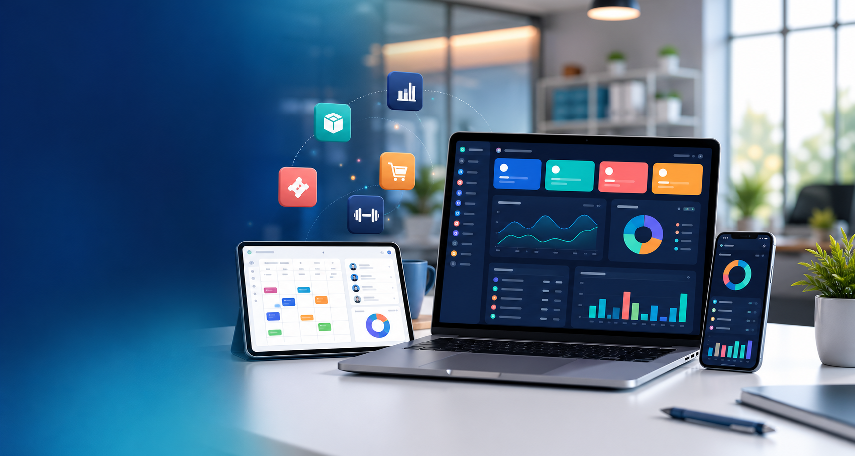 KG Technologys business software dashboard preview